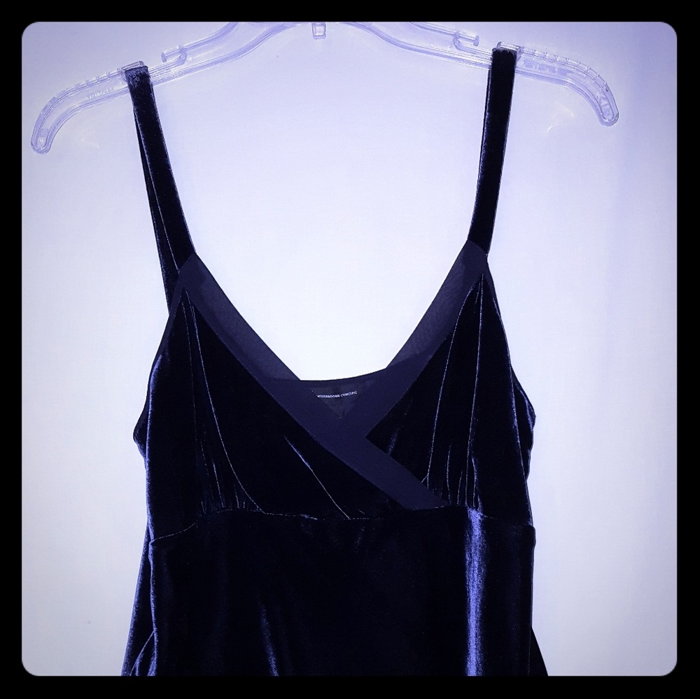 velvet and chiffon cami